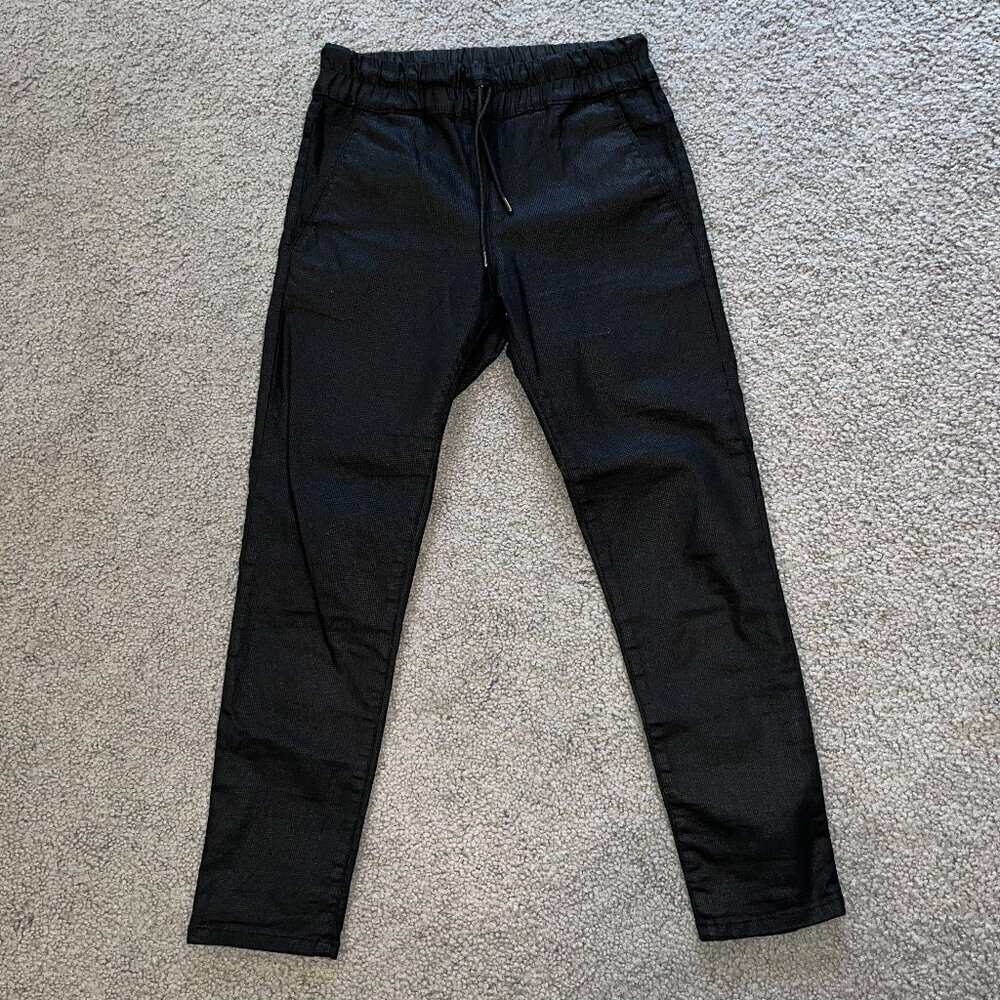BEVY FLOG Shely Black Original Style Check Elevated Jogger  Made in Israel - 29